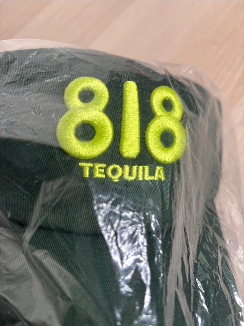 818 Tequila Dad Hat Forest Green with Lime Green Embroidery Kendall Jenner NEW